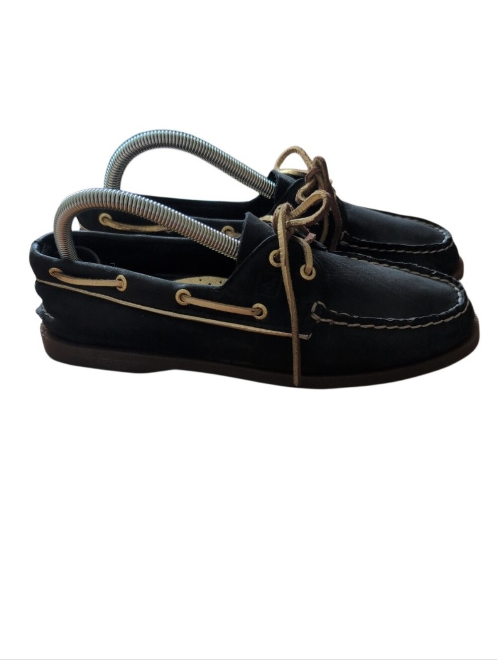 Sperry Navy Leather Boat Shoes Womens 8.5 Classic Topsiders Preppy Coastal